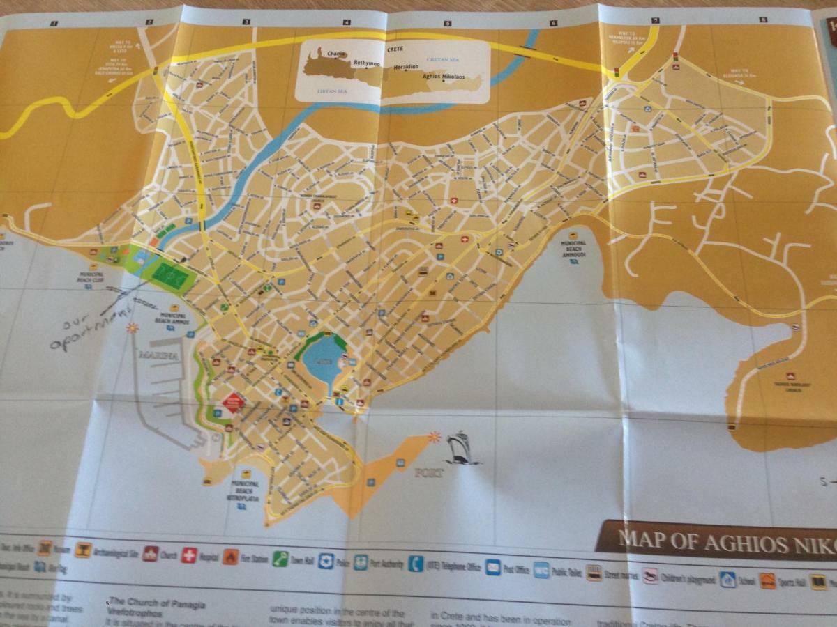 Stunning Seaview Town Apartment آغيوس نيكولاوس المظهر الخارجي الصورة